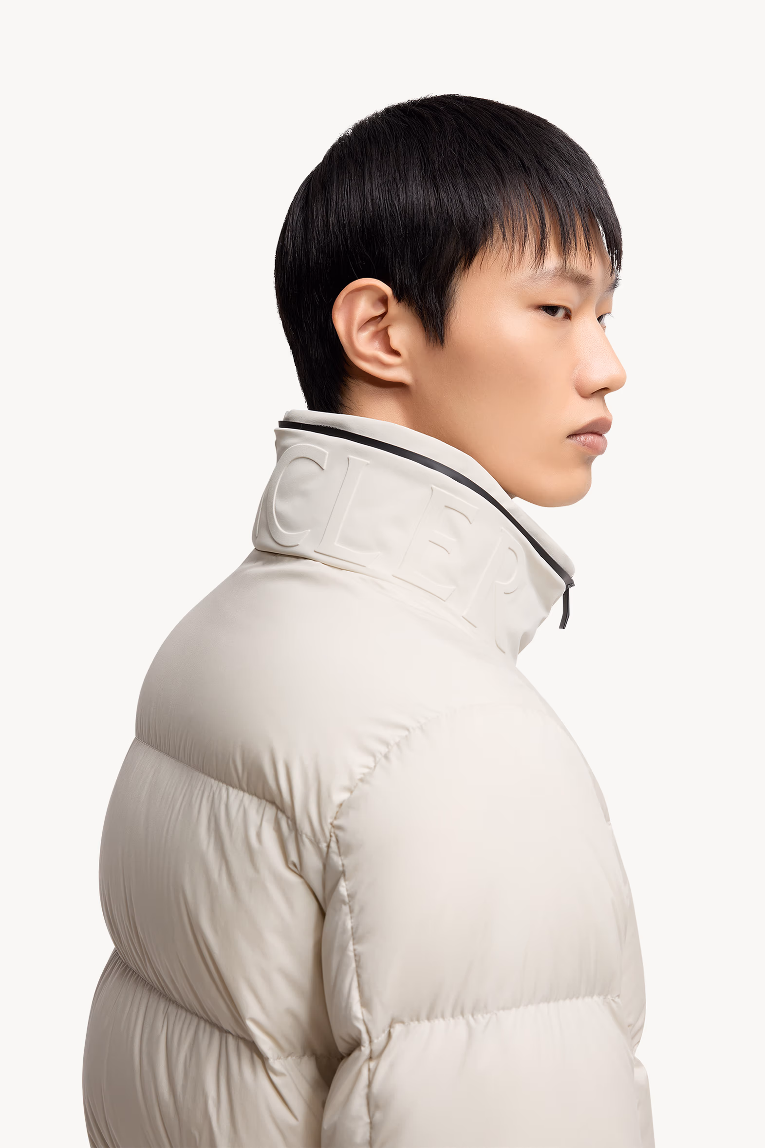 Forez Hooded Short Down Jacket Men Stone Grey Moncler 6